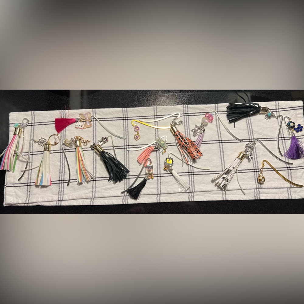 Handmade beaded bookmarks